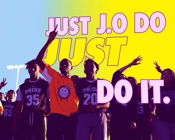 Slogan de inspiração "Just Do It" da Nike em PNG